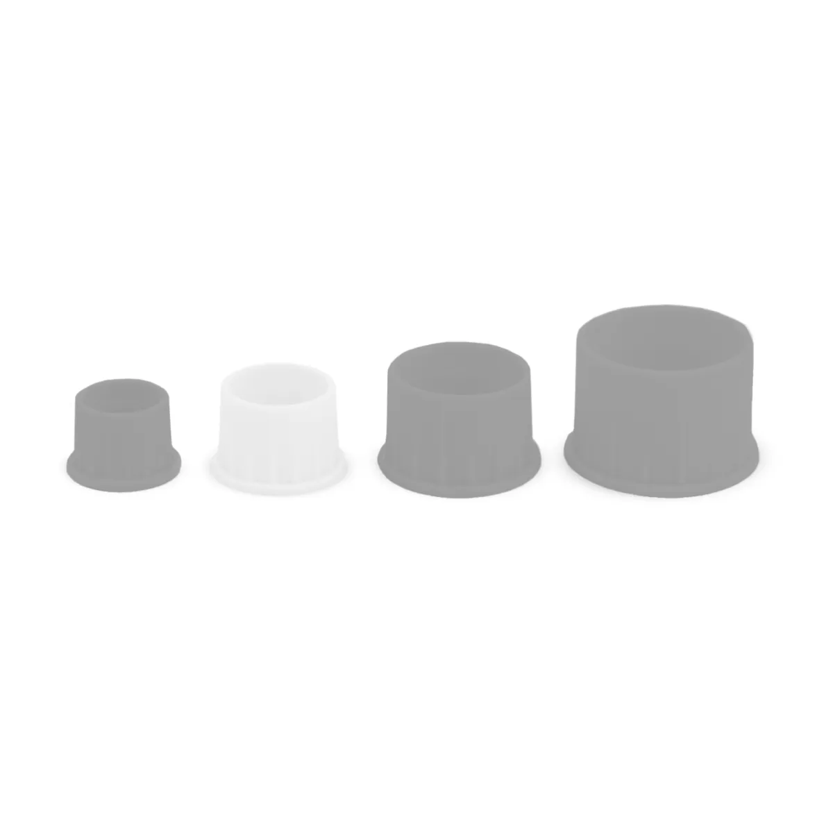 Caps de silicona - M (80un) Blanco - Imagen 2