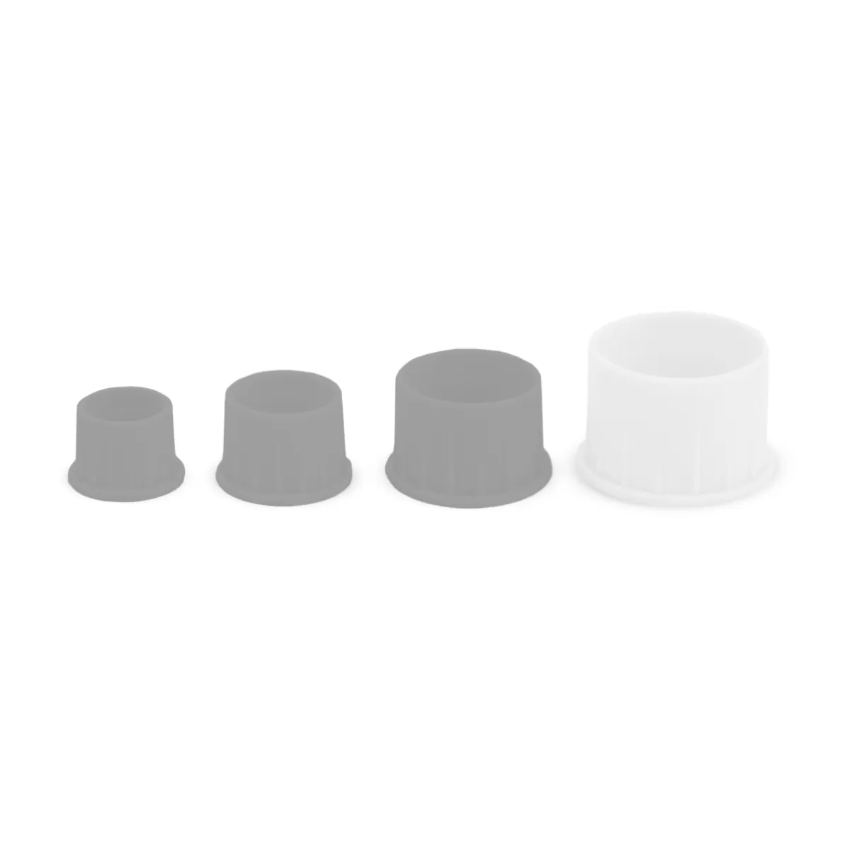 Caps de silicona - GG (25un) Blanco - Imagen 2