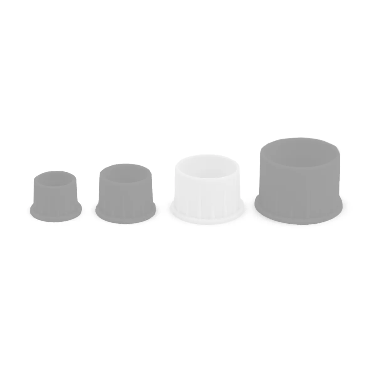Caps de silicona - G (50un) Blanco - Imagen 2