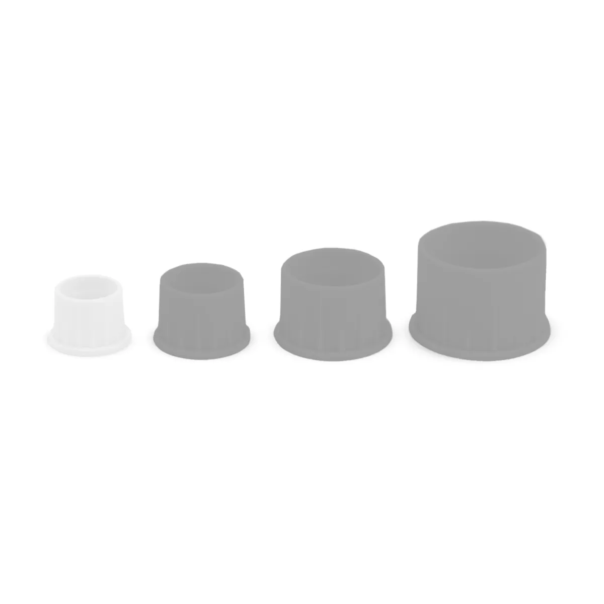 Caps de silicona - P (140un) Blanco - Imagen 2