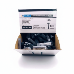 Rasuradora 2 hojas Negra caja 100un